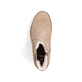 
Braunbeige Rieker Damen Chelsea Boots Y8554-60 mit einer Profilsohle mit Blockabsatz. Schuh von oben