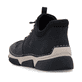 Dunkelblaue Rieker Damen Slipper 45963-14 mit easy Hineinschlüpf-Möglichkeit. Schuh von oben.