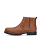
Waldbraune Rieker Herren Chelsea Boots F3660-25 mit einer robusten Profilsohle. Schuh seitlich schräg