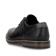 Schwarze Rieker Herren Schnürschuhe 13523-00 aus Glattleder. Schuh von hinten.