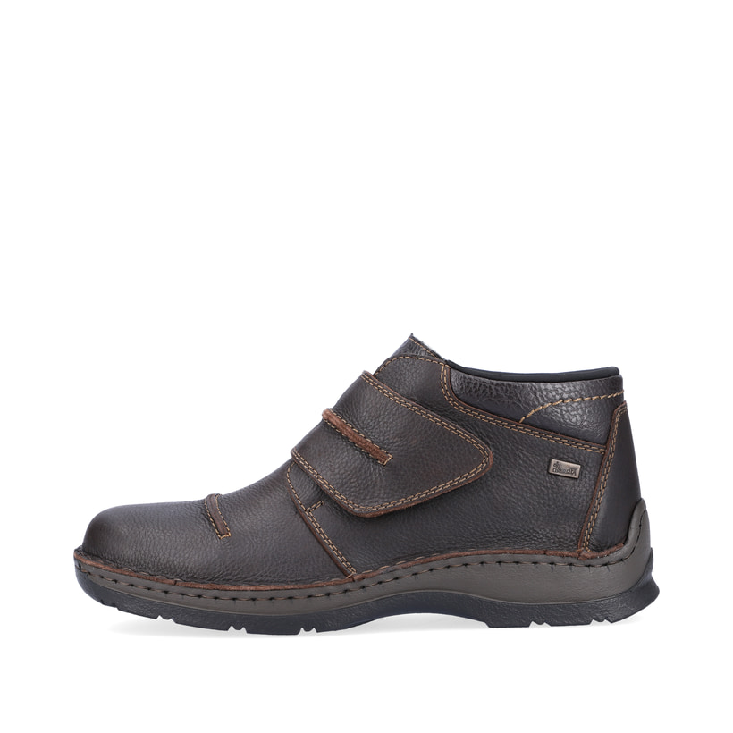 
Espressobraune Rieker Herren Kurzstiefel 05367-25 mit einer schockabsorbierenden Sohle. Schuh Außenseite