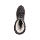 
Tiefschwarze Rieker Damen Kurzstiefel Z4755-00 mit einer robusten Profilsohle. Schuh von oben