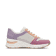 Beige vegane Rieker Damen Sneaker Low N9303-90 mit einer Schnürung. Schuh Innenseite.