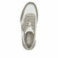 Chaussures à lacets Rieker blanches femme N9504-80 avec fermeture éclair. Chaussure vue de dessus.