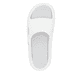 Weiße Rieker Herren Pantoletten U3450-80 mit ultraleichter und flexibler Sohle. Schuh von oben.