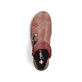 Zimtfarbene Rieker Damen Kurzstiefel 72581-21 mit farbenfrohen Details. Schuh von oben.