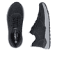 Chaussures à lacets Rieker noires hommes 06002-00 avec fermeture éclair. Chaussure vue de dessus, couchée.