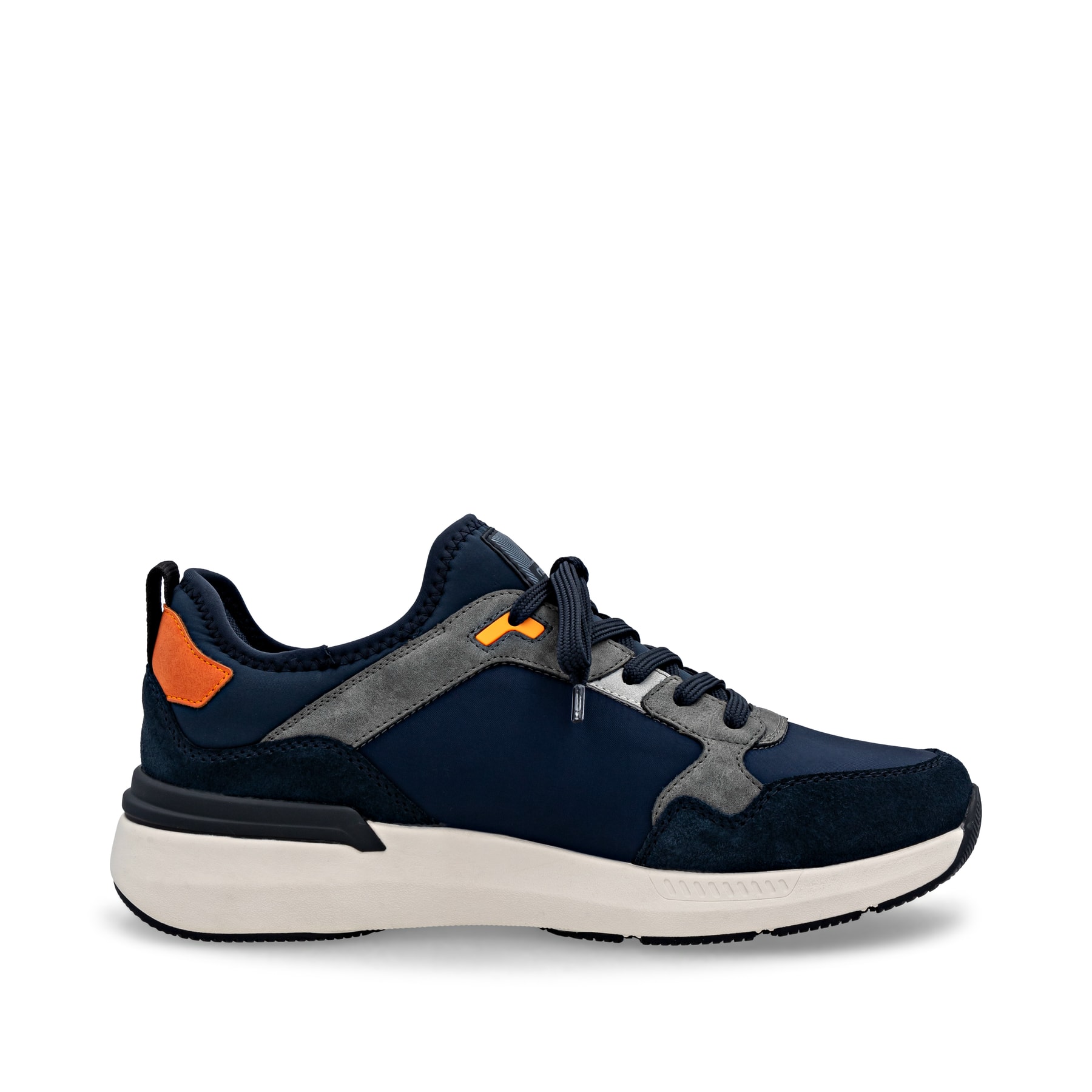 Blaue Rieker Herren Sneaker Low U1403-15 mit wasserabweisender RiekerTEX-Membran. Schuh Innenseite.