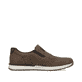 Nussbraune Rieker Herren Slipper B2173-24 mit einer schockabsorbierenden Sohle. Schuh Innenseite