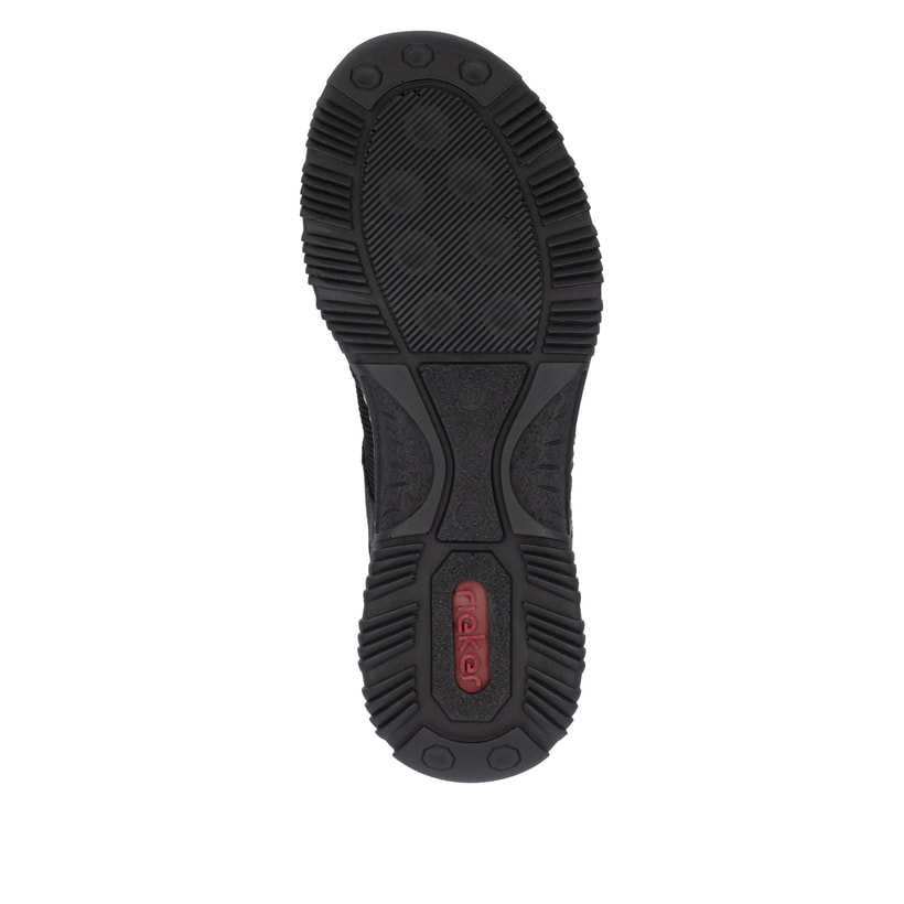 Mocassins Rieker noirs pour femme N32G4-00 avec fonction easy in Ready2GO. Semelle extérieure de la chaussure.