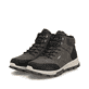 
Kaffeebraune Rieker Herren Schnürstiefel 35534-25 mit einer leichten Profilsohle. Schuhpaar schräg.