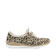 Beige Rieker Damen Slipper N4263-92 mit Deko-Reißverschluss sowie einem Gummizug. Schuh Innenseite.