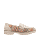 Mehrfarbige Rieker Damen Loafer 45562-90 mit einem Gummizug. Schuh Innenseite.