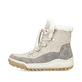 
Hellbeige Rieker Damen Schnürstiefel Y4744-61 mit Schnürung und Reißverschluss. Schuh Außenseite