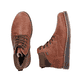 Braune Rieker Herren Schnürstiefel 30040-24 mit wasserabweisender TEX-Membran. Schuh von oben, liegend.