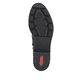 Dunkelbraune Rieker Damen Stiefeletten 77263-25 mit dekorativer Kordel. Schuh Laufsohle.