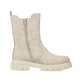 
Nachtschwarze Rieker Damen Biker Boots Z9133-00 mit Schnürung und Reißverschluss. Schuh seitlich schräg