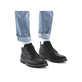 Schwarze Rieker Herren Schnürstiefel 33600-00 mit wasserabweisender TEX-Membran. Schuh am Fuß.