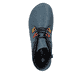 Dunkelblaue Rieker Damen Kurzstiefel 52544-14 mit farbenfrohen Details. Schuh von oben.