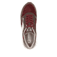 Braune Rieker Damen Sneaker Low W0607-35 mit griffiger Sohle sowie Schnürung. Schuh von oben.