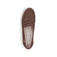 Braune Rieker Damen Loafer 43862-24 mit einer herausnehmbaren Einlegesohle. Schuh von oben.