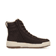 Dunkelbraune Rieker Herren Schnürstiefel U0071-25 aus Rauleder. Schuh Innenseite.