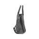 Sac à main Rieker H1013-92 noir avec style raphia et fermeture éclair. Côté droit.