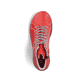 Feuerrote Rieker Damen Schnürschuhe 55020-33 mit einer schockabsorbierenden Sohle. Schuh Laufsohle