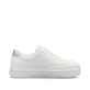 Weiße Rieker Damen Sneaker Low M1910-80 mit einer Schnürung. Schuh Innenseite.