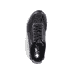Zartrosane vegane Rieker Damen Loafer 58955-31 mit einem Elastikeinsatz. Schuh Außenseite gespiegelt.