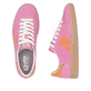 Rosane Rieker Damen Sneaker Low W2200-31 mit Schnürung sowie abriebfester Sohle. Schuh von oben, liegend.