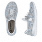 Mocassins Rieker multicolores pour femme L3252-91. Chaussure vue de dessus, couchée.