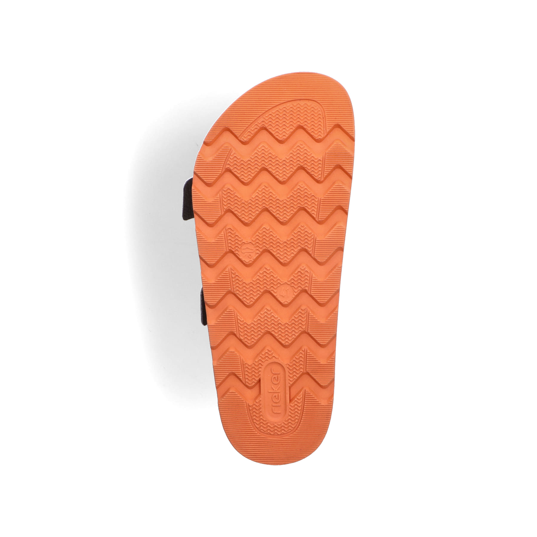 Graue Rieker Herren Pantoletten 21190-40 mit einem Schnallen sowie Extraweite H. Schuh Laufsohle.