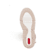 Cremefarbene Rieker Damen Hochschaftstiefel Y6370-60 mit gerafftem Schaft. Schuh Laufsohle.