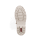 Beige Rieker Damen Schnürstiefel Y6230-62 mit Schaftkragen sowie Reißverschluss. Schuh Laufsohle.