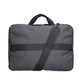 Sac pour ordinateur portable Rieker H5000-42 en gris avec grand espace de rangement, bandoulière amovible et fermeture éclair. Côté gauche.
