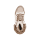 
Braunbeige Rieker Damen Schnürstiefel M9644-60 mit Schnürung sowie einer Profilsohle. Schuh von oben