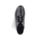 Schwarze Rieker Damen Stiefeletten 75432-00 mit einem Reißverschluss. Schuh von oben.