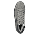 Graue Rieker Damen Schnürstiefel Z4230-40 mit wasserabweisender TEX-Membran. Schuh von oben.
