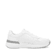 Weiße Rieker Herren Sneaker Low U1400-80 mit Schnürung sowie flexibler Sohle. Schuh Innenseite.