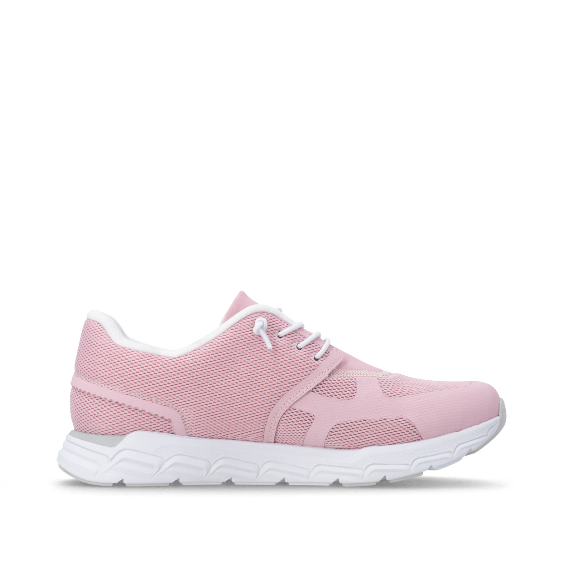 Rosa Rieker Sport Damen Sneaker Low M9000-33. Schuh Innenseite.