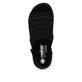 Schwarze Rieker Damen Riemchensandalen 65662-00 mit Rieker Air Sohlenfenster. Schuh von oben.