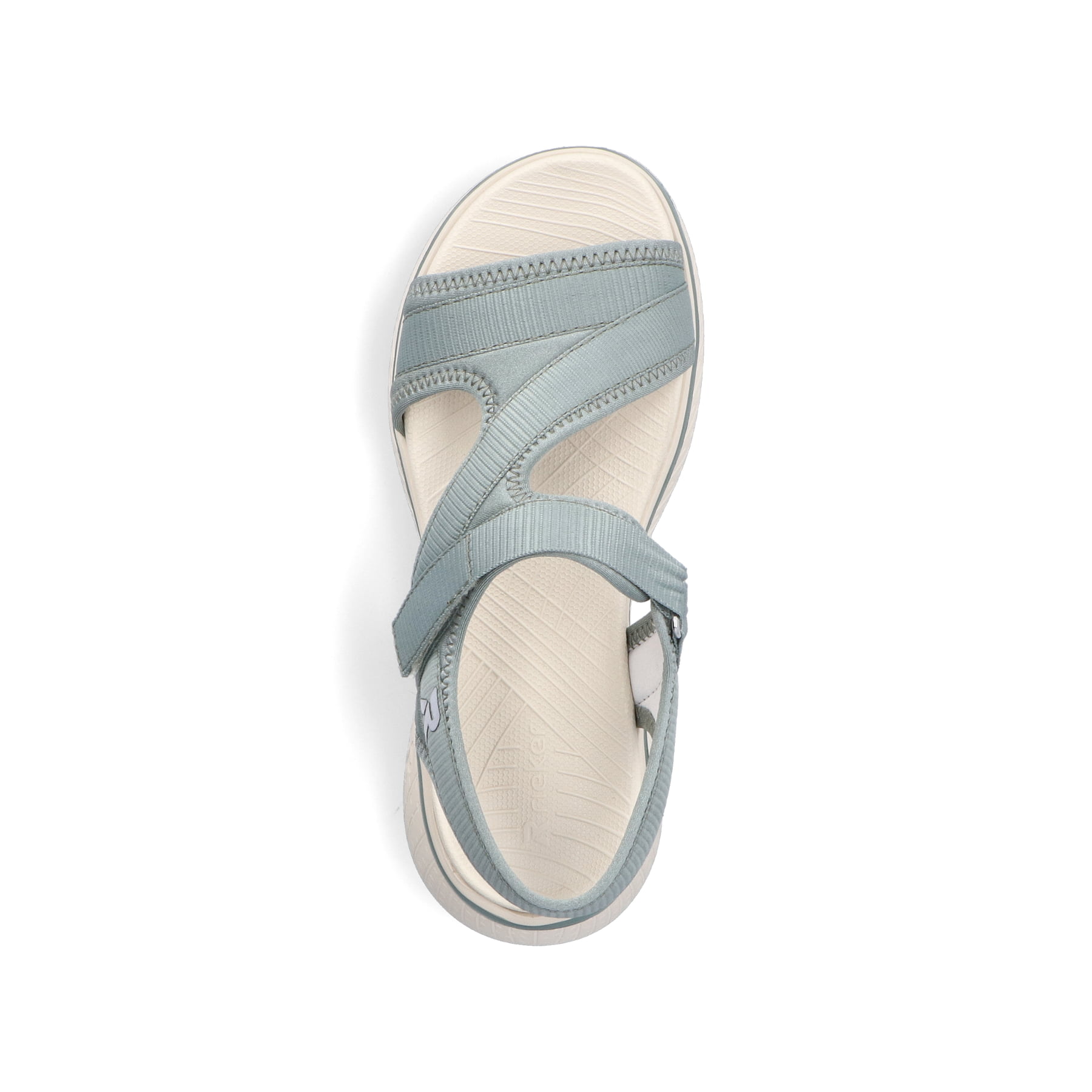 Rieker V2166 Sandali Da Trekking Donna – Tessuto Nero, Chiusura In Velcro, Suola EVA Ultra Leggera - 4