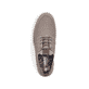 Beige Rieker Herren Slipper B2953-64 mit einem Gummizug sowie Komfortweite G 1/2. Schuh von oben.