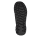 Schwarze Rieker Herren Slipper B6650-00 mit Gummizug sowie Komfortweite G 1/2. Schuh Laufsohle.