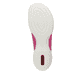 Magentafarbene Rieker Damen Schnürschuhe 58822-31 mit einem Reißverschluss. Schuh Laufsohle.