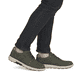 Baskets basses Rieker vertes pour homme B3317-54 avec membrane RiekerTEX. Chaussure au pied.