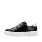 Schwarze Rieker Damen Sneaker Low N59A2-00 mit einer Schnürung. Schuh Außenseite.