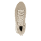 Beige Rieker Damen Sneaker High W0961-20 mit TR-Sohle mit leichtem EVA-Inlet. Schuh von oben.