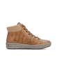 Braune Rieker Damen Sneaker High X0709-22 aus Glattleder mit Reißverschluss. Schuh Innenseite.